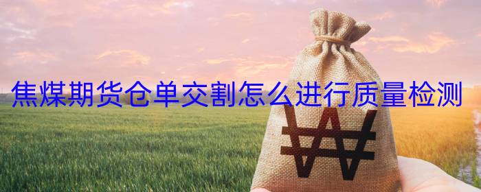 焦煤期货仓单交割怎么进行质量检测